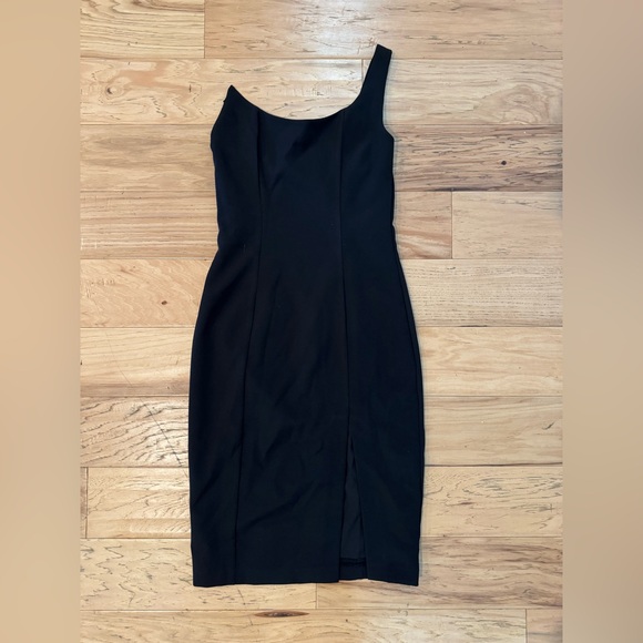 Anthropologie Black One-Shoulder Dress - Picture 1 of 2
